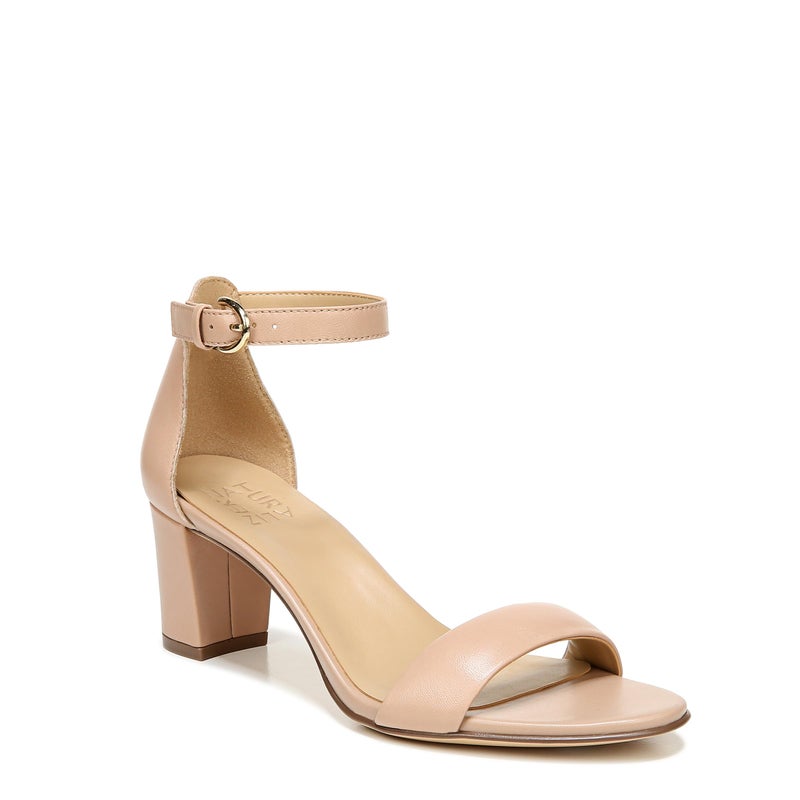 Naturalizer Womens Vera Ankle Strap Block Heel Dress Sandal ,CrÃ¨me Brulee Beige Leather,10.5M - Image 1